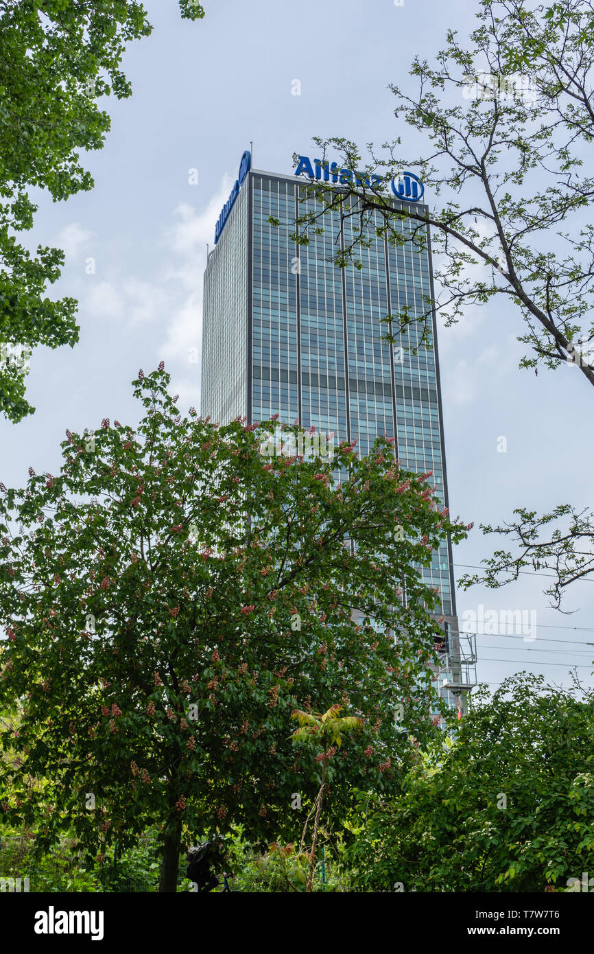 Torre di Allianz nel Parco Treptower, Berlin Treptow, Germania Foto Stock