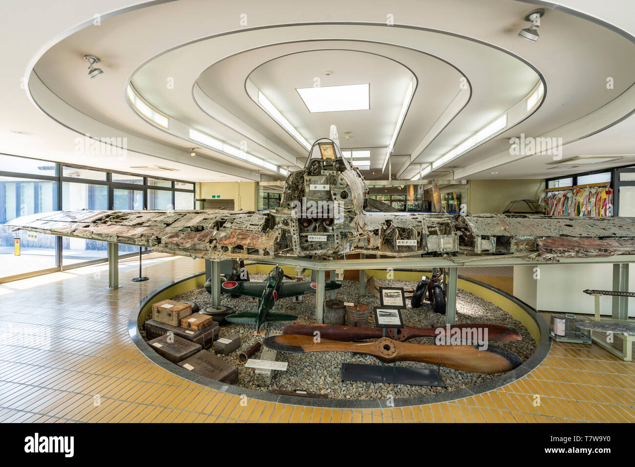 Navy Tipo 0 vettore fighter, Chiran Museo di pace per i piloti Kamikaze, Minami città di Kyushu, Prefettura di Kagoshima, Giappone Foto Stock
