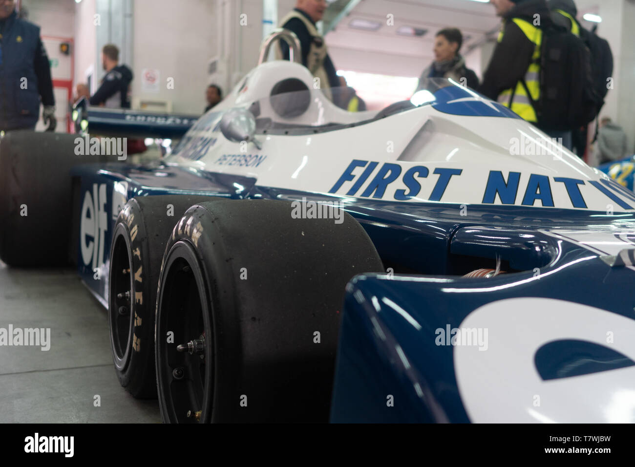Ho presso la storica MInardi giorno le sei ruote Tyrell P36 Foto Stock