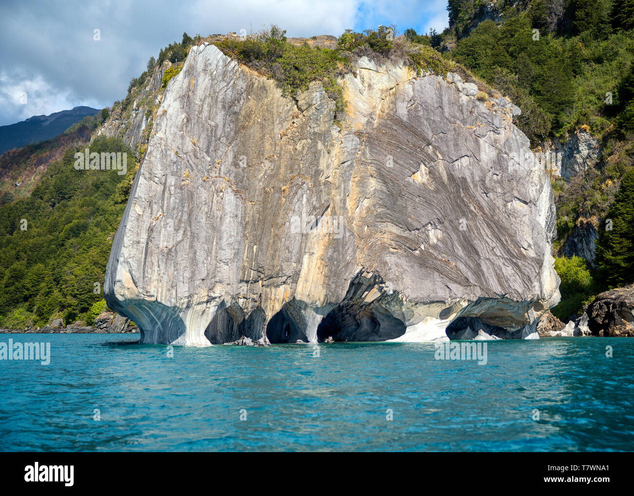 La Cattedrale di marmo, Patagonia Foto Stock