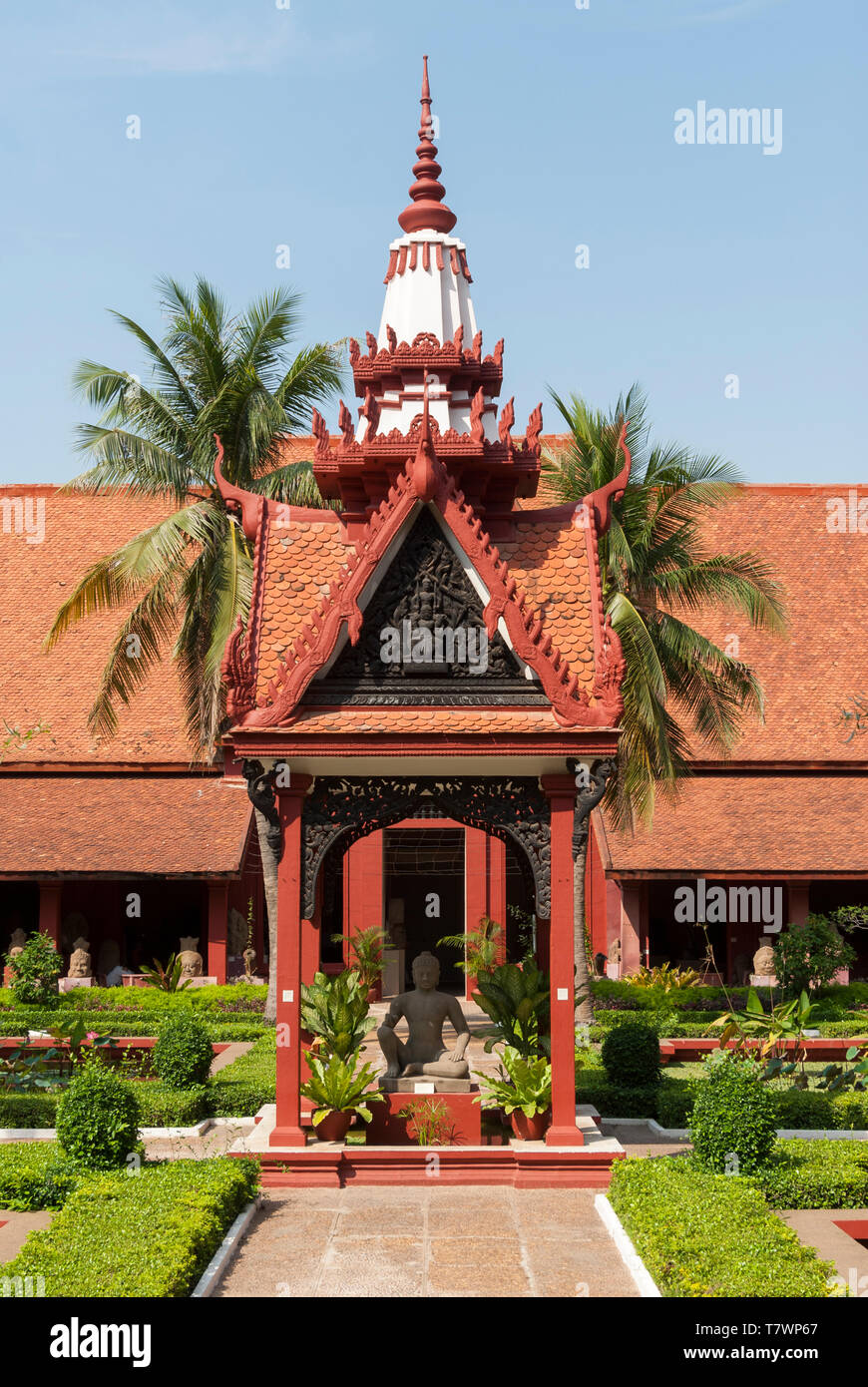 In Cambogia, in provincia di Kandal, Phnom Penh, Museo Nazionale Foto Stock