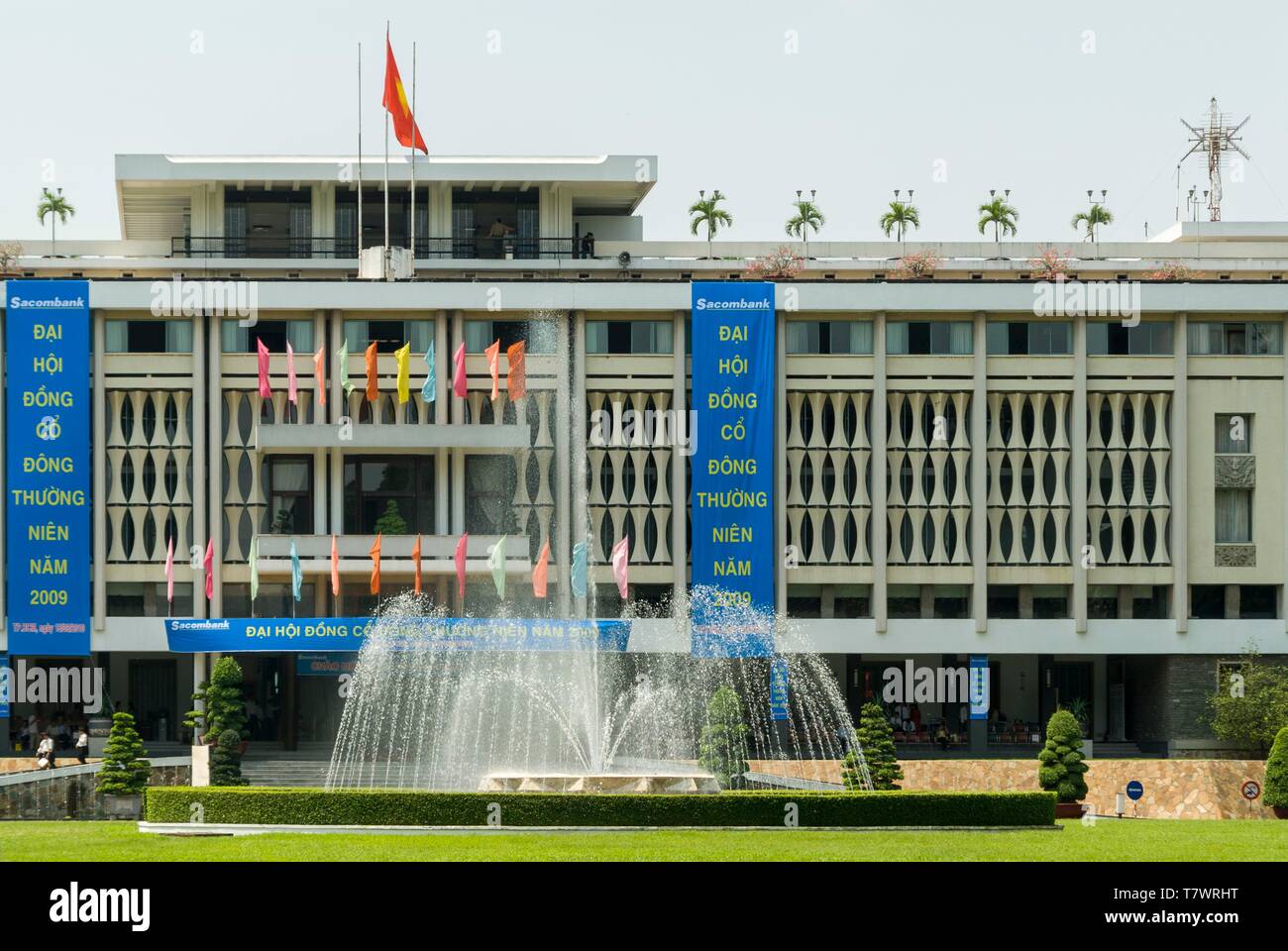 Il Vietnam, la regione di Sud Est, la città di Ho Chi Minh (Saigon), il Palazzo della Riunificazione (indipendenza Palace) Foto Stock