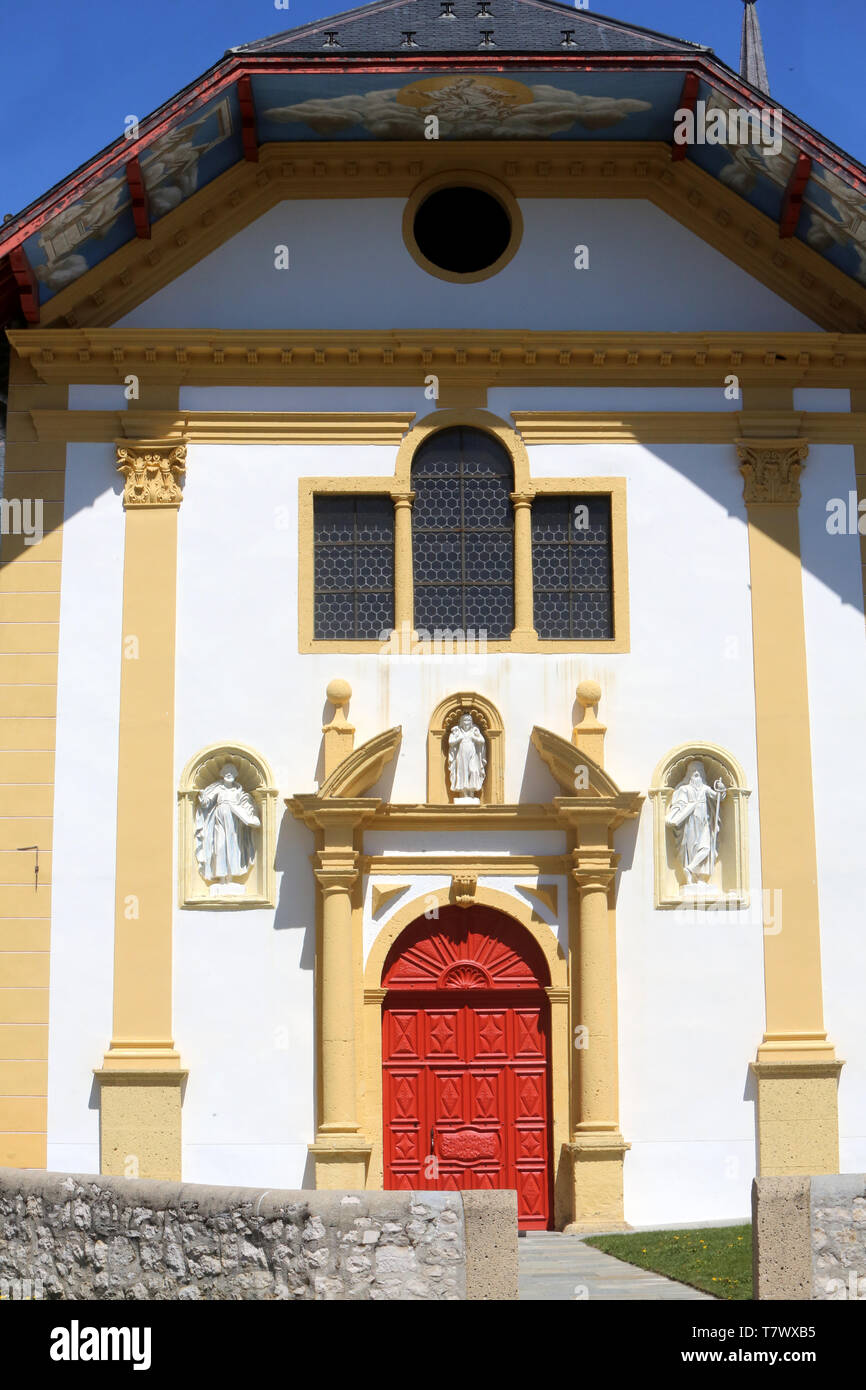 Eglise Saint-Nicolas de Véroce. Saint-Nicolas de Véroce. Foto Stock