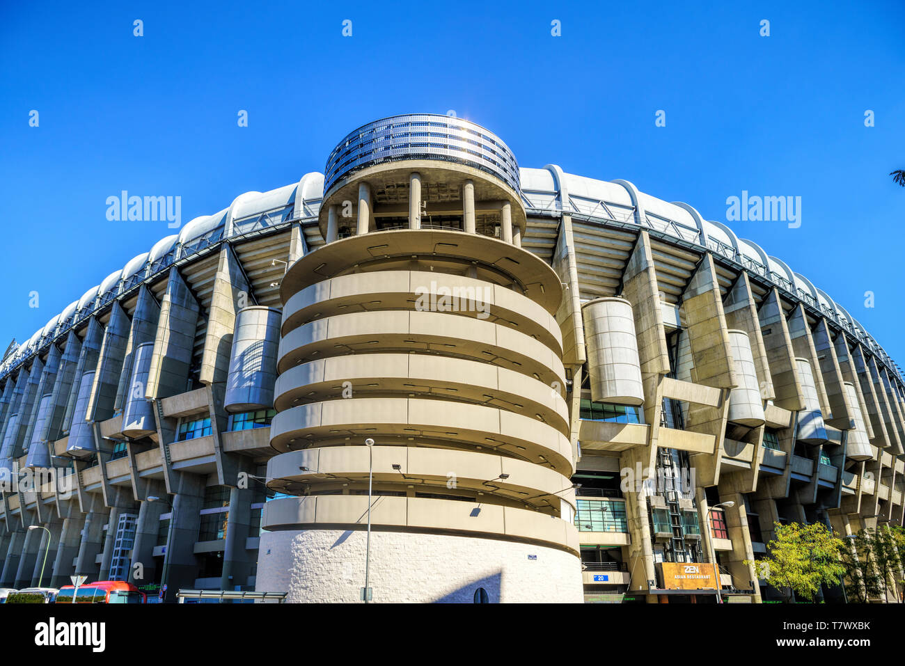 Santiago Bernabeu Stadium è la corrente casa stadio del Real Madrid FC Foto Stock