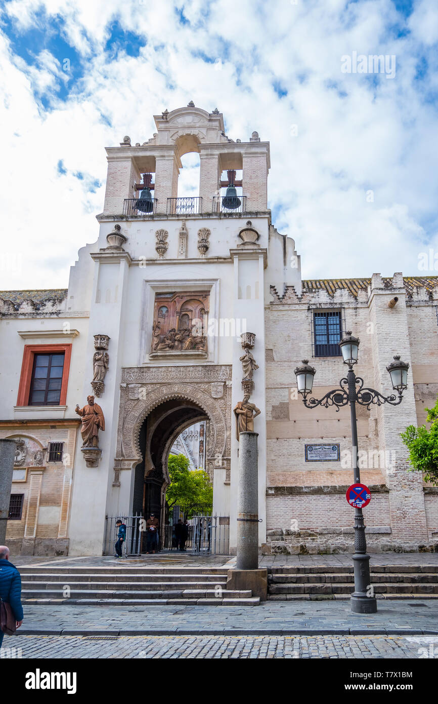 Cattedrale di Santa Maria del vedere meglio conosciuta come Cattedrale di Siviglia Foto Stock