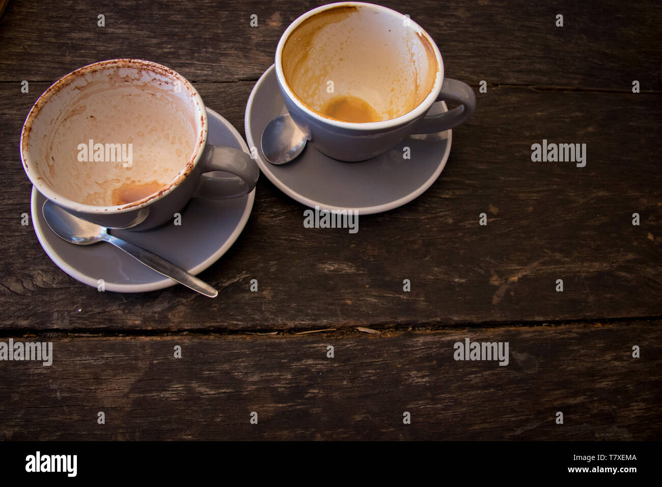 Svuotare tazza da caffè Foto Stock