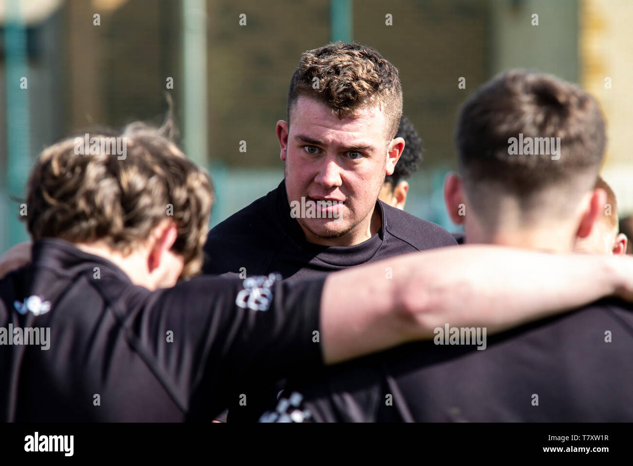 Valley Cougars v tutti gli ori a Nelson RFC in RFL Conferenza meridionale il 4 maggio 2019. Foto Stock