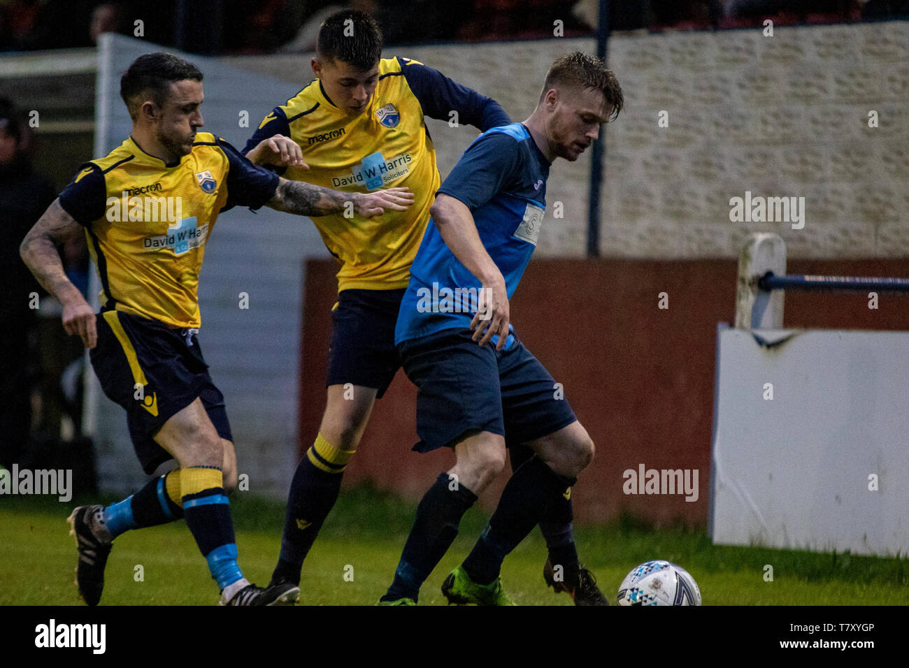 Verso Goytre Regno v Port Talbot Town nella divisione WFL uno a Glenhafod Park Stadium. Mitchel Lewis/PTT. Foto Stock