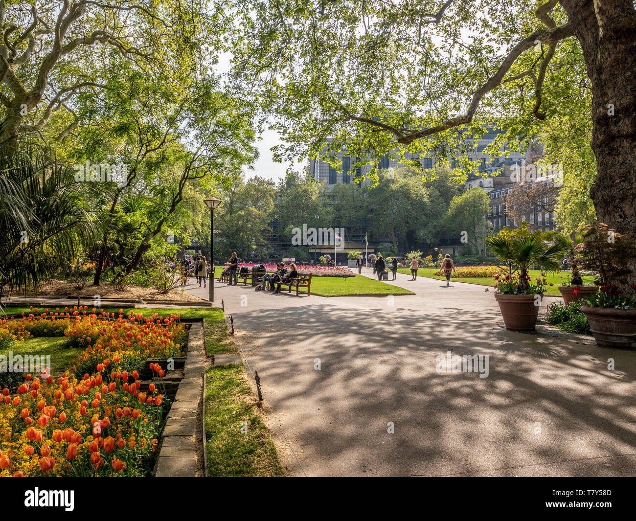 Victoria Embankment Gardens, Londra, Regno Unito. Foto Stock