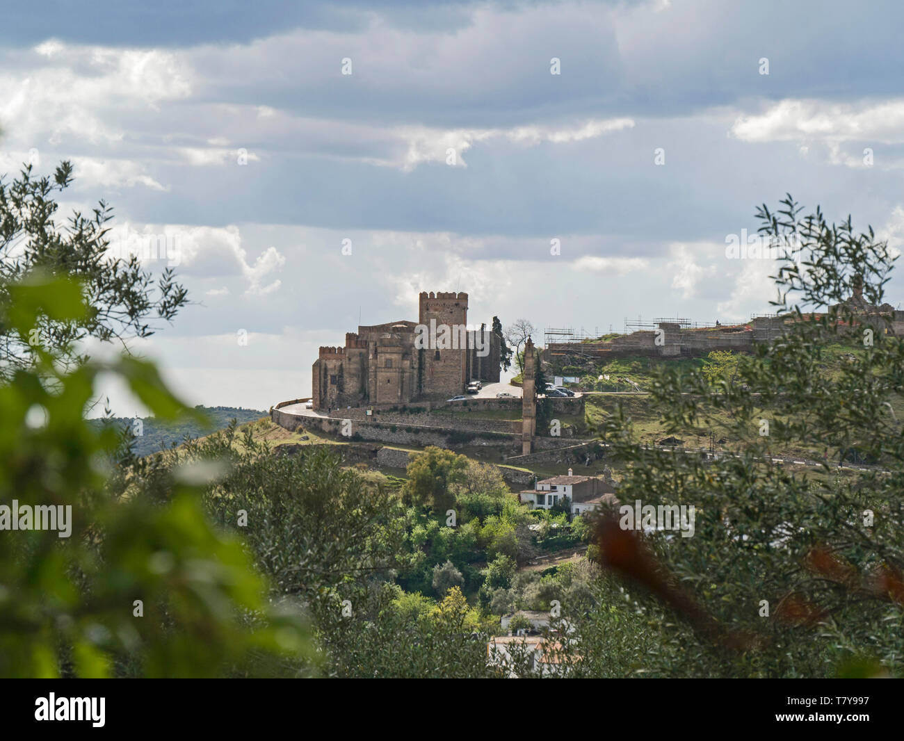 Castillo de Aracena, Heulva provincia, Andalusia,Spagna Foto Stock