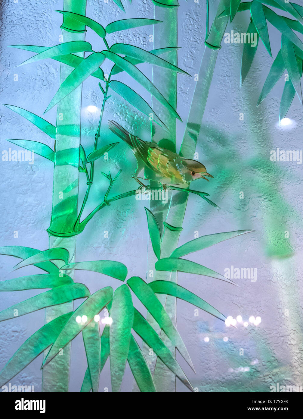 Elegante ristorante cinese decorazioni. Foto Stock