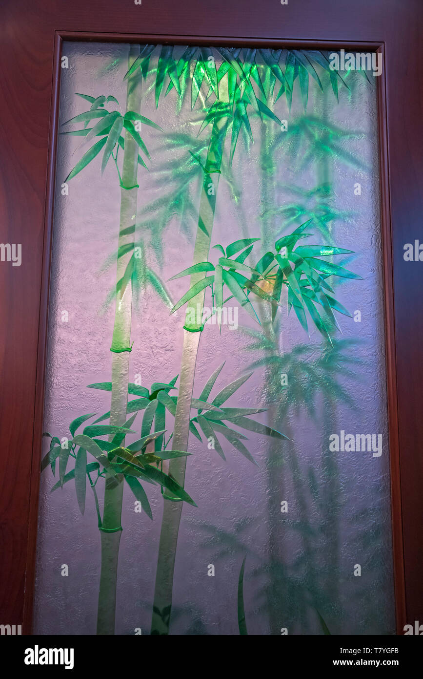 Elegante ristorante cinese decorazioni. Foto Stock