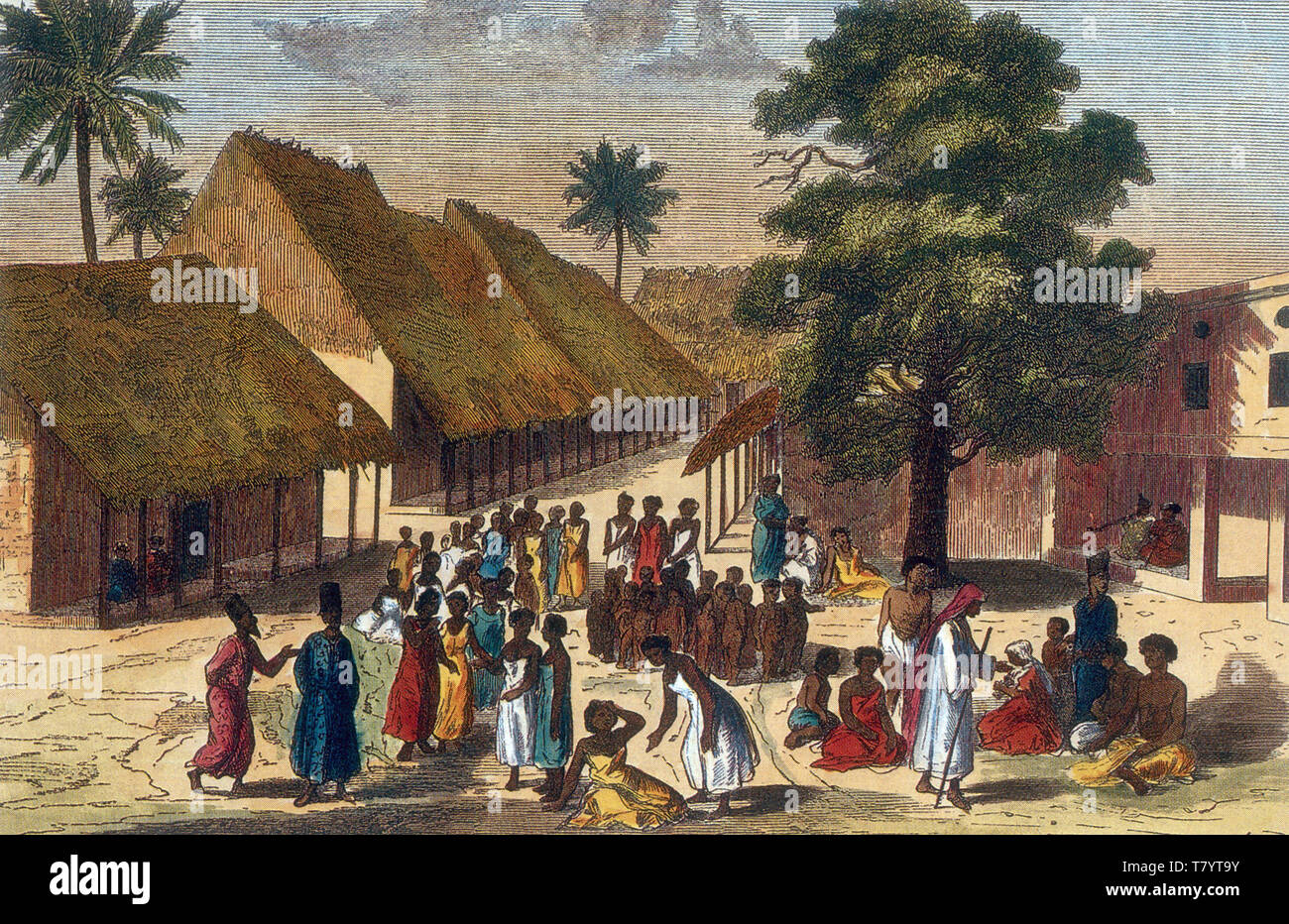 Zanzibar Slave asta di mercato Foto Stock