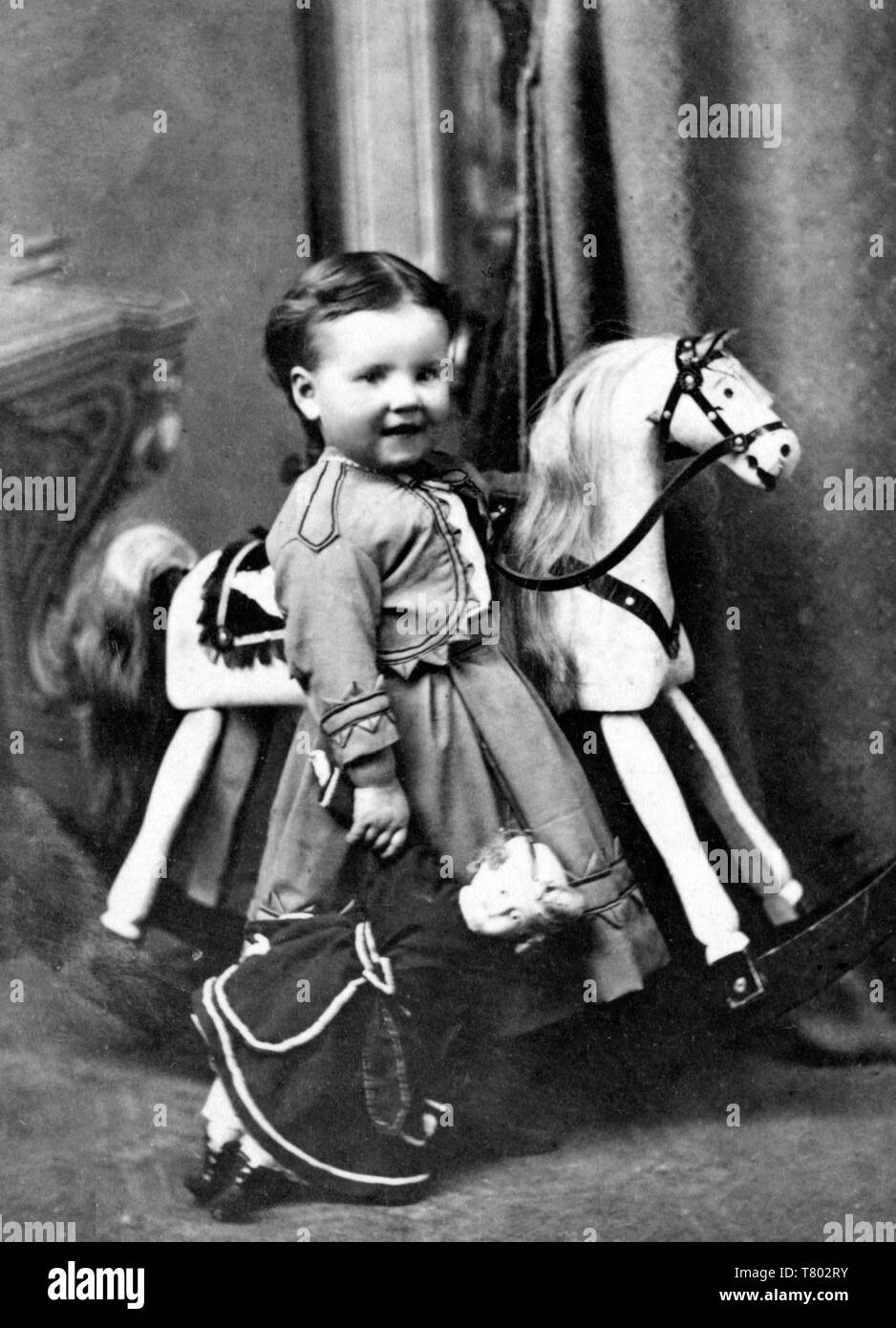 Cavallo a dondolo, 1870s Foto Stock