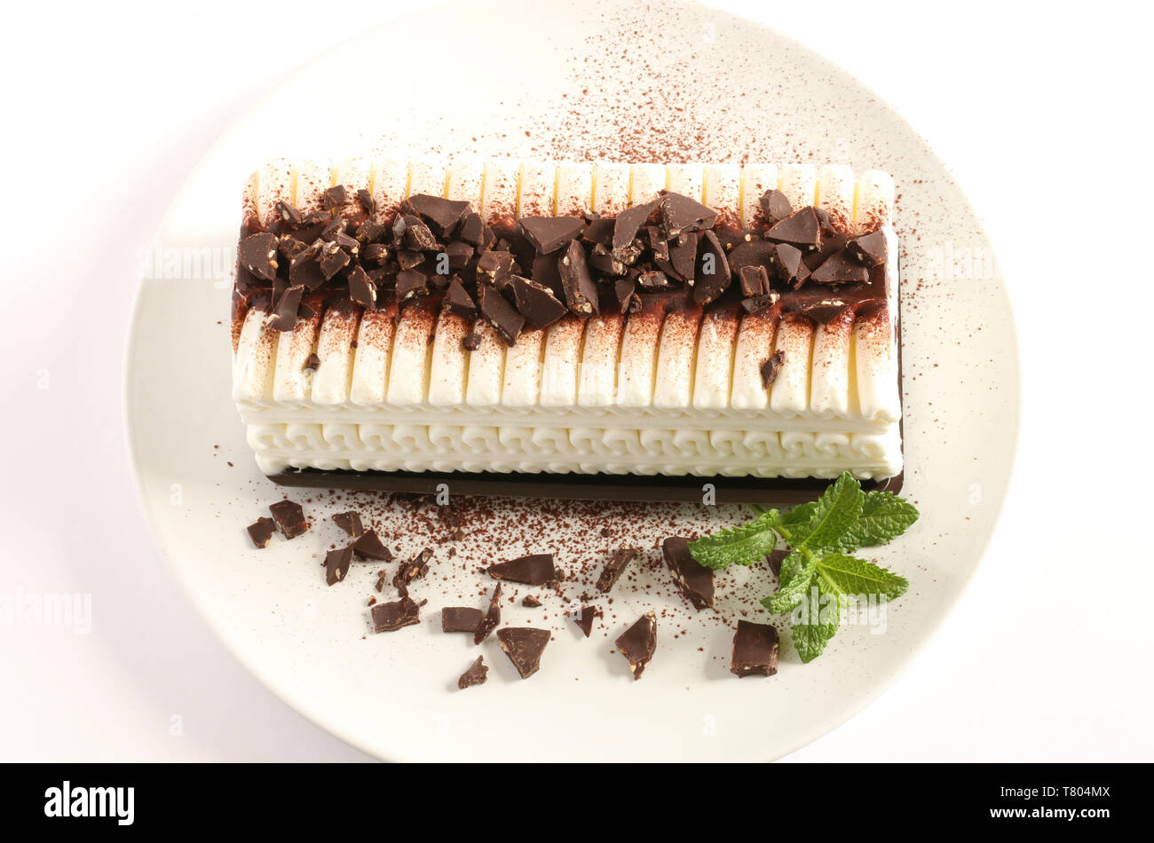 Torta gelato al cioccolato Foto Stock