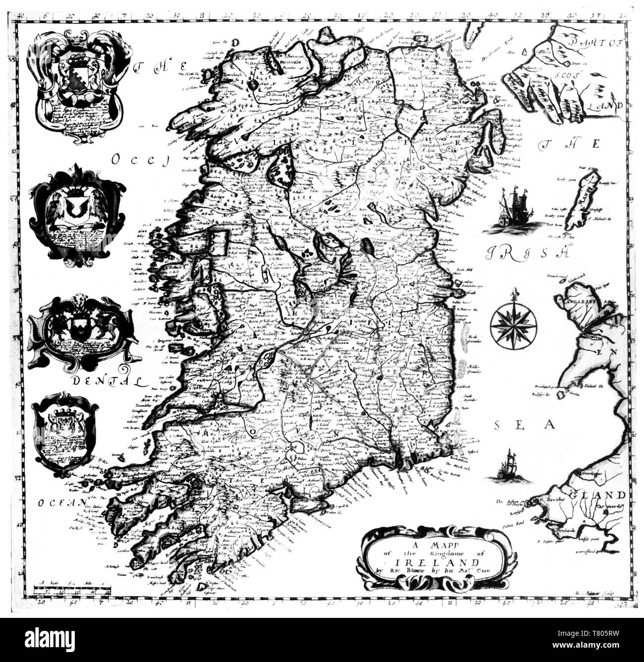 Richard Blome, Irlanda, 1673 Foto Stock