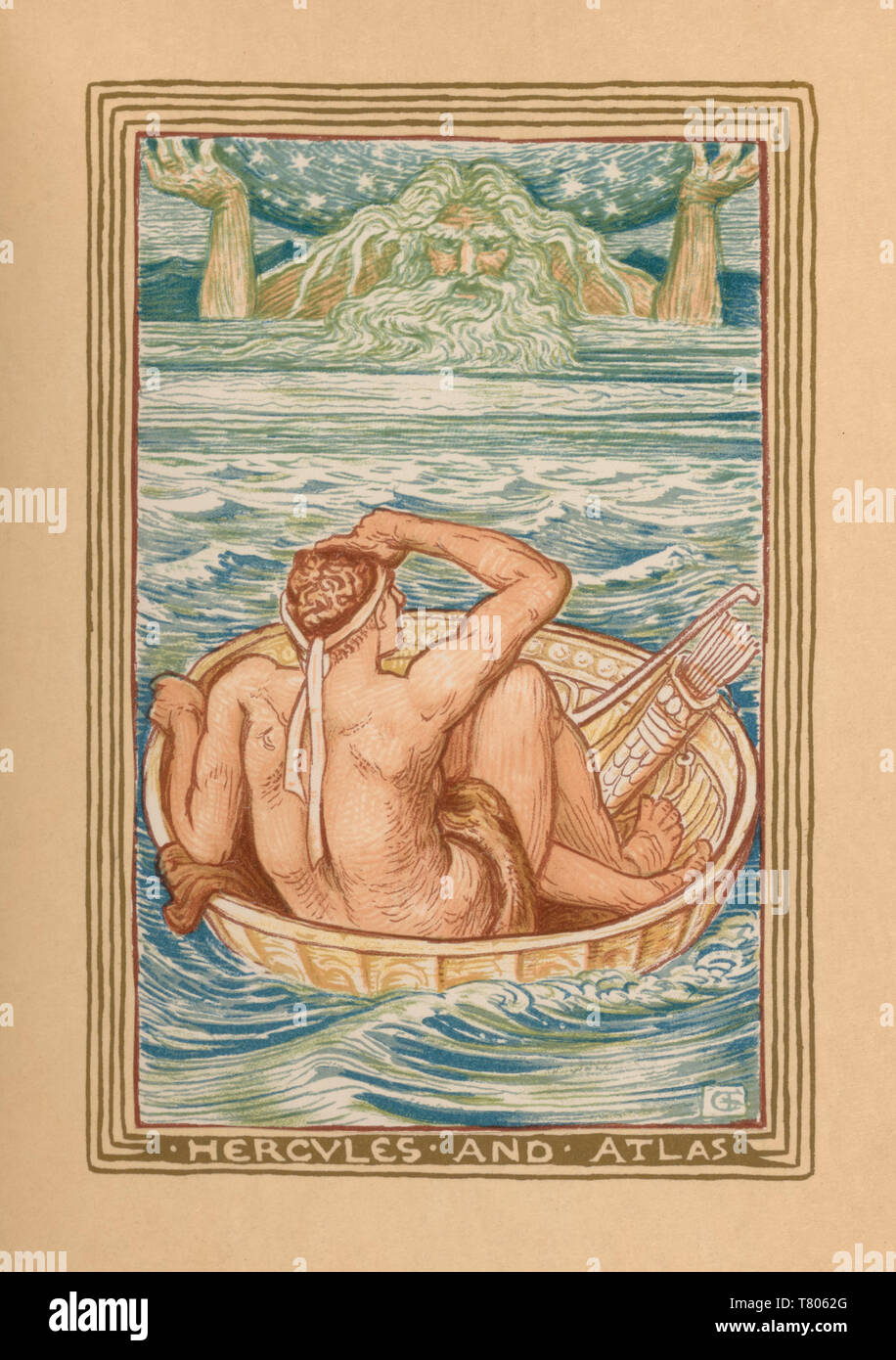 Ercole e Atlas Foto Stock