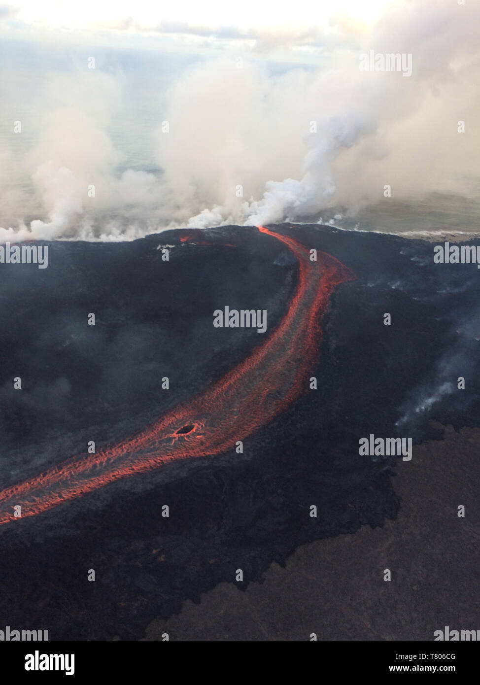 Il Kilauea eruzione 2018 Foto Stock