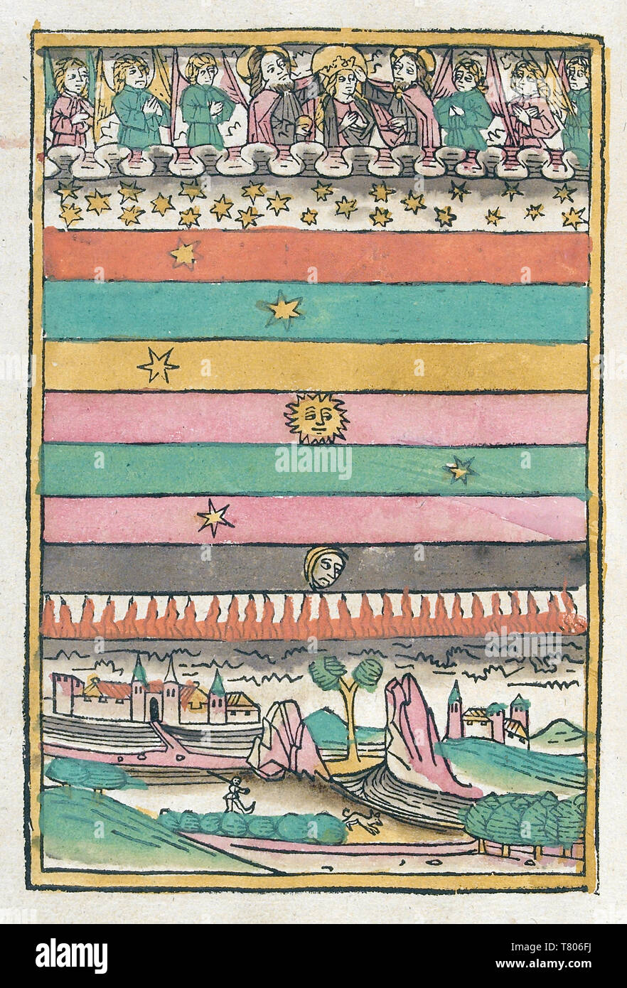 Conrad di Megenberg, l'universo del XV secolo Foto Stock