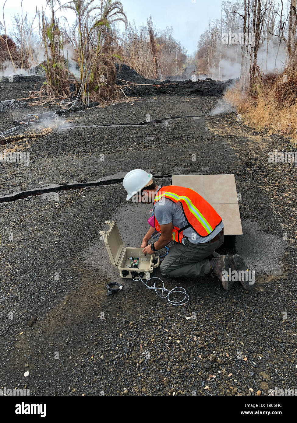 Il Kilauea eruzione 2018 Foto Stock