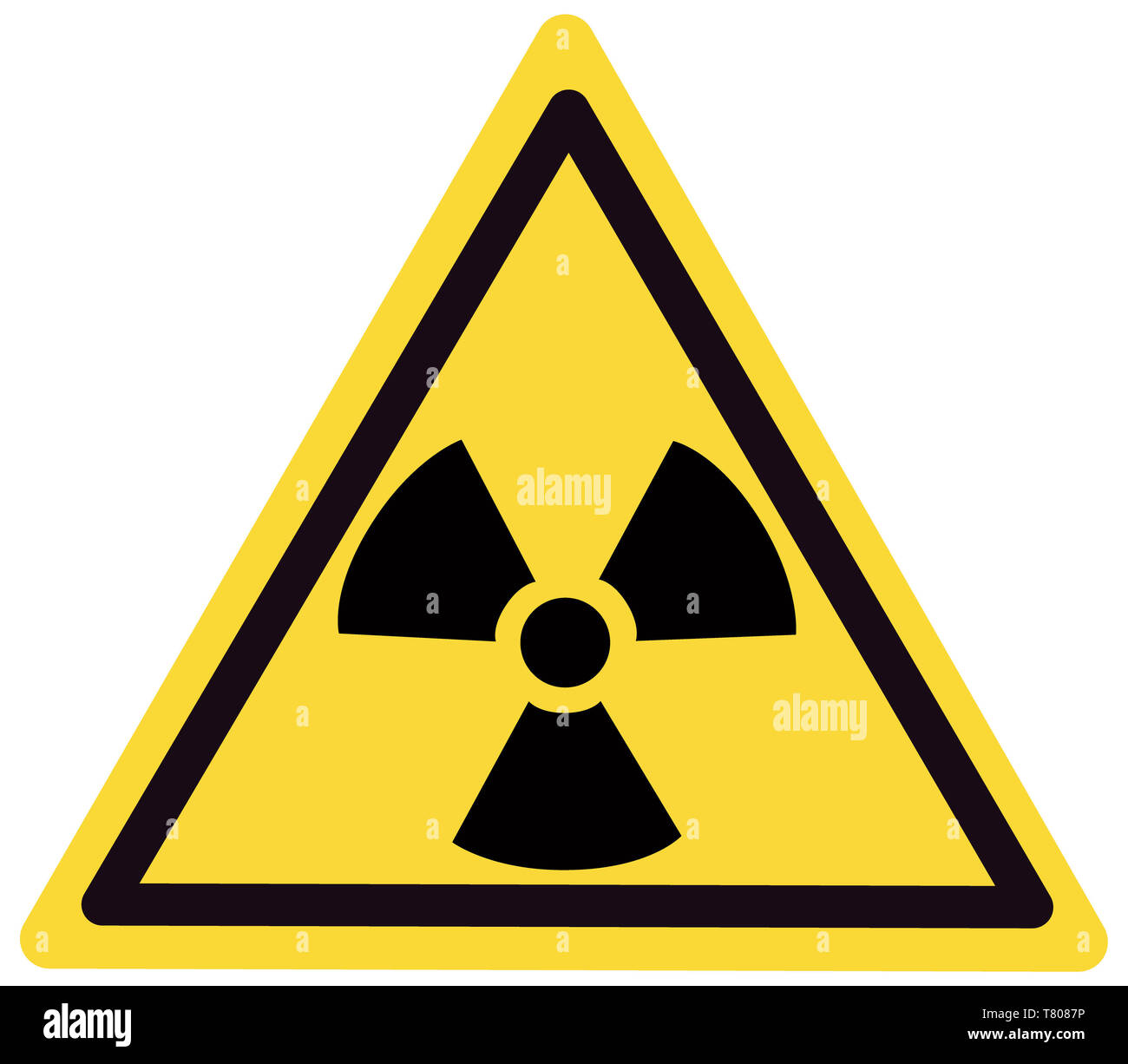 Segno di radiazione, illustrazione Foto Stock