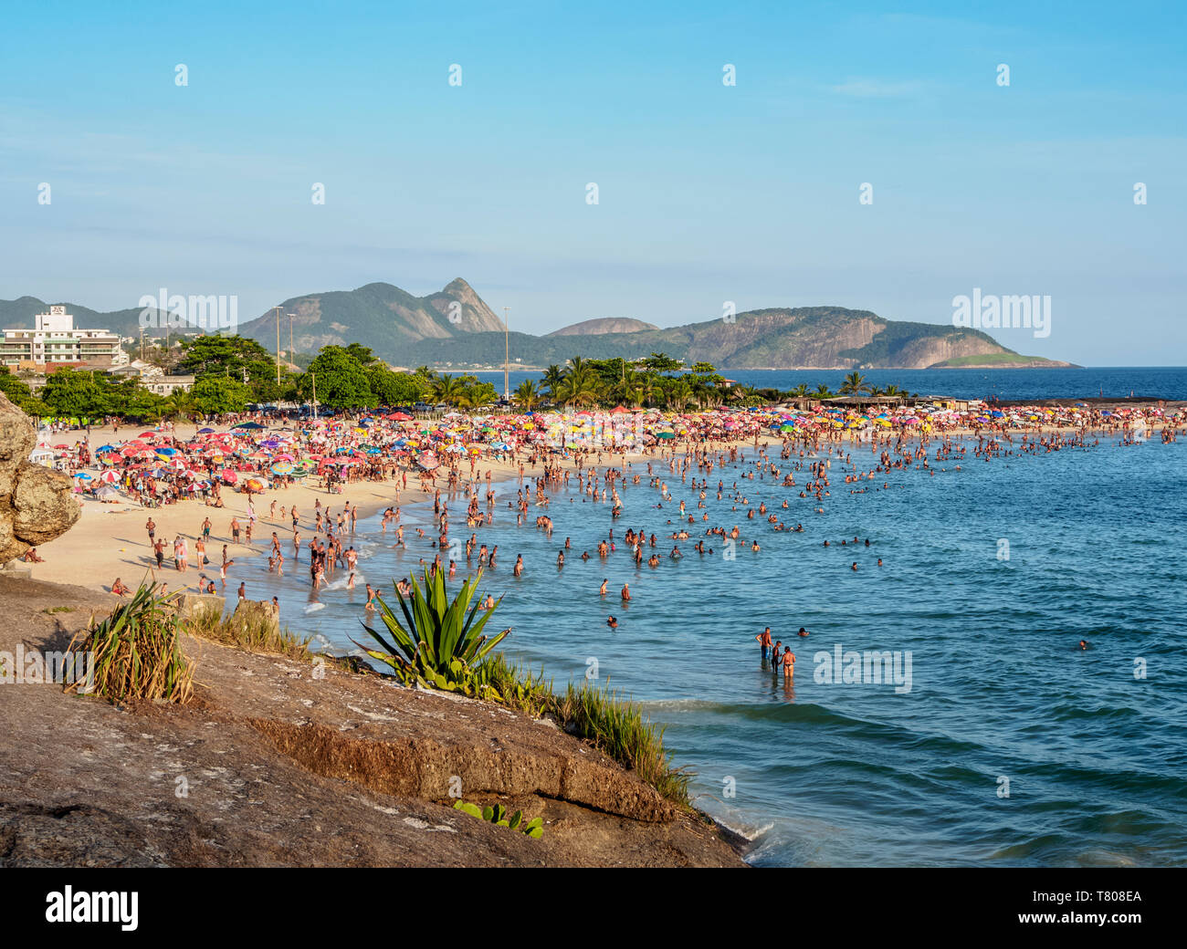 Prainha de Piratininga, spiaggia, Niteroi, Stato di Rio de Janeiro, Brasile, Sud America Foto Stock