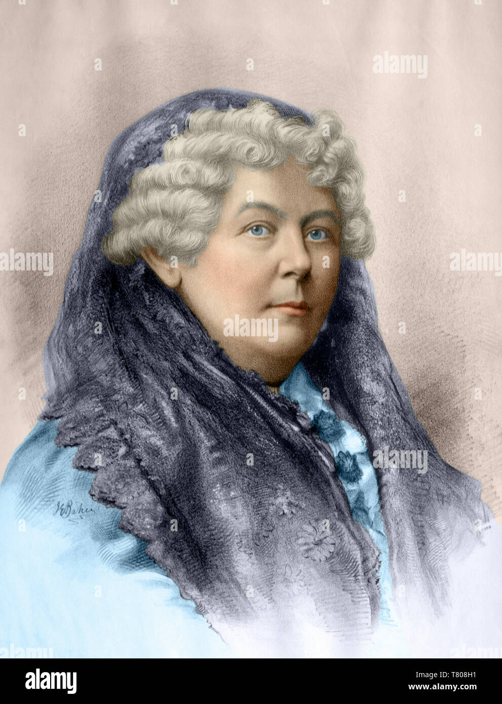 Elizabeth Cady Stanton, abolizionista americano e Suffragette Foto Stock