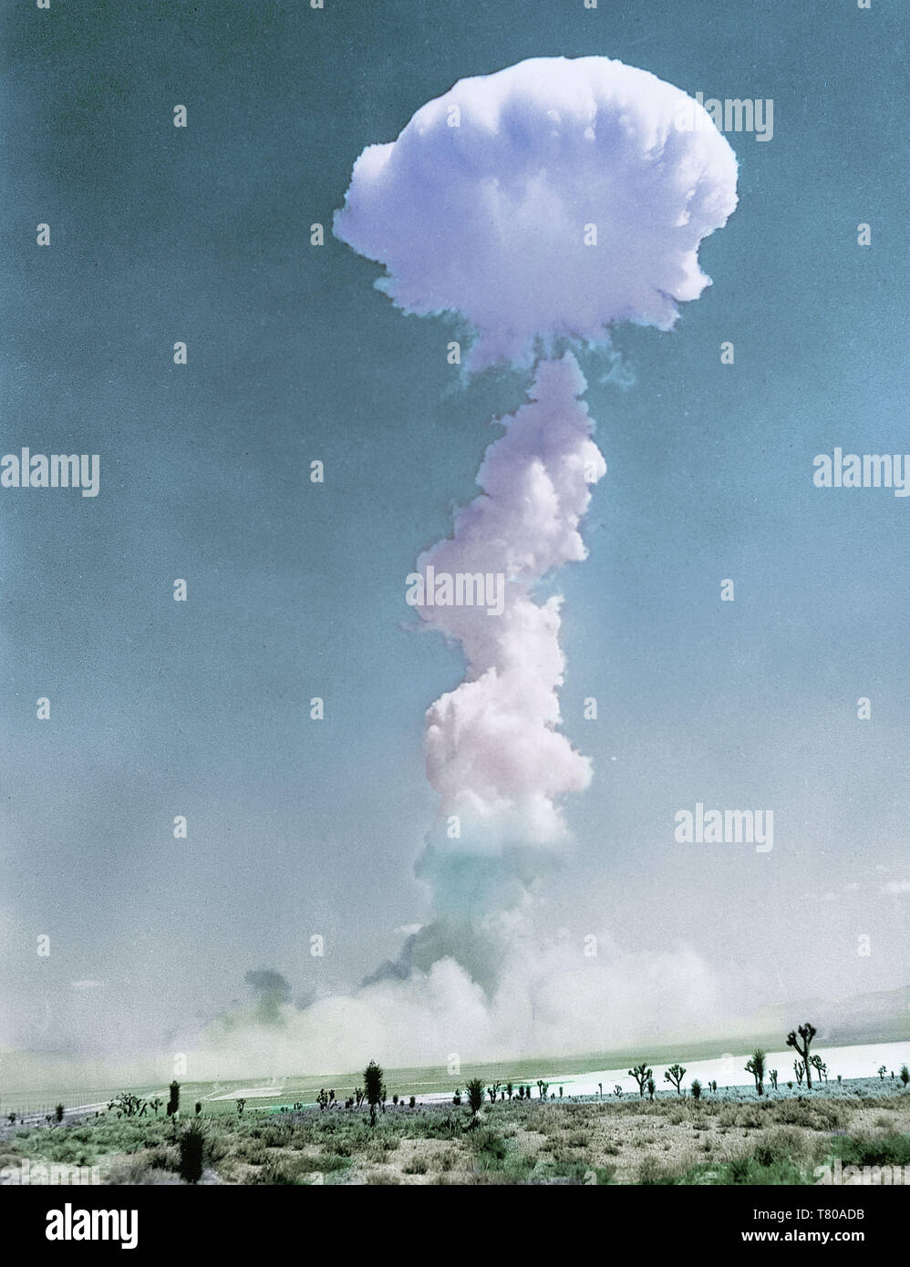 Primo teletrasmesso detonazione atomica, 1952 Foto Stock