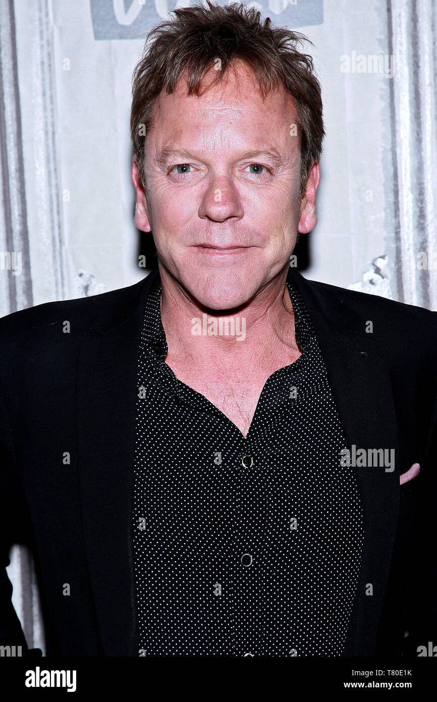 New York, Stati Uniti d'America. Il 9 maggio, 2019. Kiefer Sutherland a costruire serie con Kiefer Sutherland, discutendo la nuova stagione di "designata" sopravvissuto a costruire Studio. Credito: Steve Mack/Alamy Live News Foto Stock