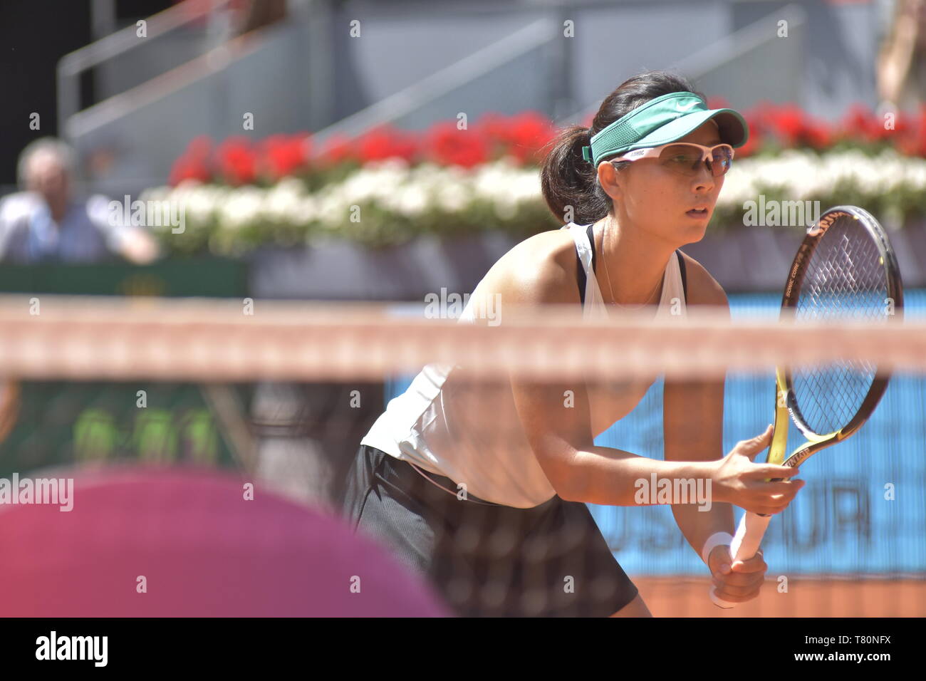 Madrid, Spagna. Il 10 maggio, 2019. Tennis: 2019 Mutua Madrid Open Tennis Tournament - Semifinale doppio femminile - Gabriela Dabrowsky (CAN) Yifan Xu (CHN) vs Jelena Ostapenko (LAT) Vera ZVONAREVA (RUS) - Caja Magica, Madrid, Spagna. Credito: EnriquePSans/Alamy Live News Foto Stock