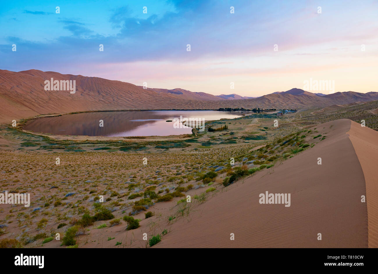 Badain Jaran Deserto Deserto dei Gobi, Mongolia Interna, Cina e Asia Foto Stock