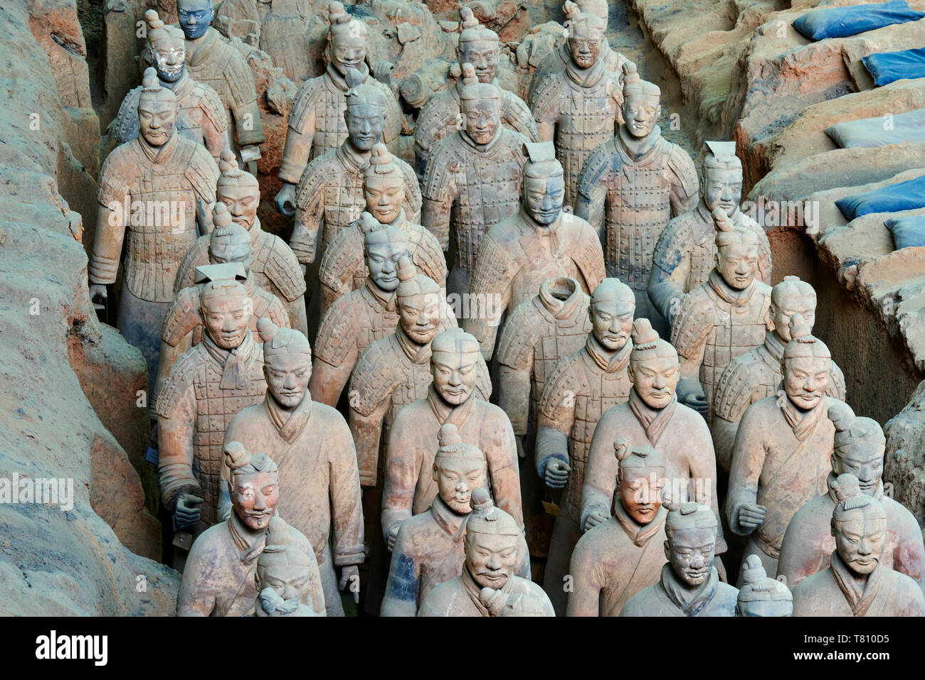 Sito Lintong, Esercito dei Guerrieri di Terracotta, Sito Patrimonio Mondiale dell'UNESCO, Xian, Provincia di Shaanxi, Cina e Asia Foto Stock