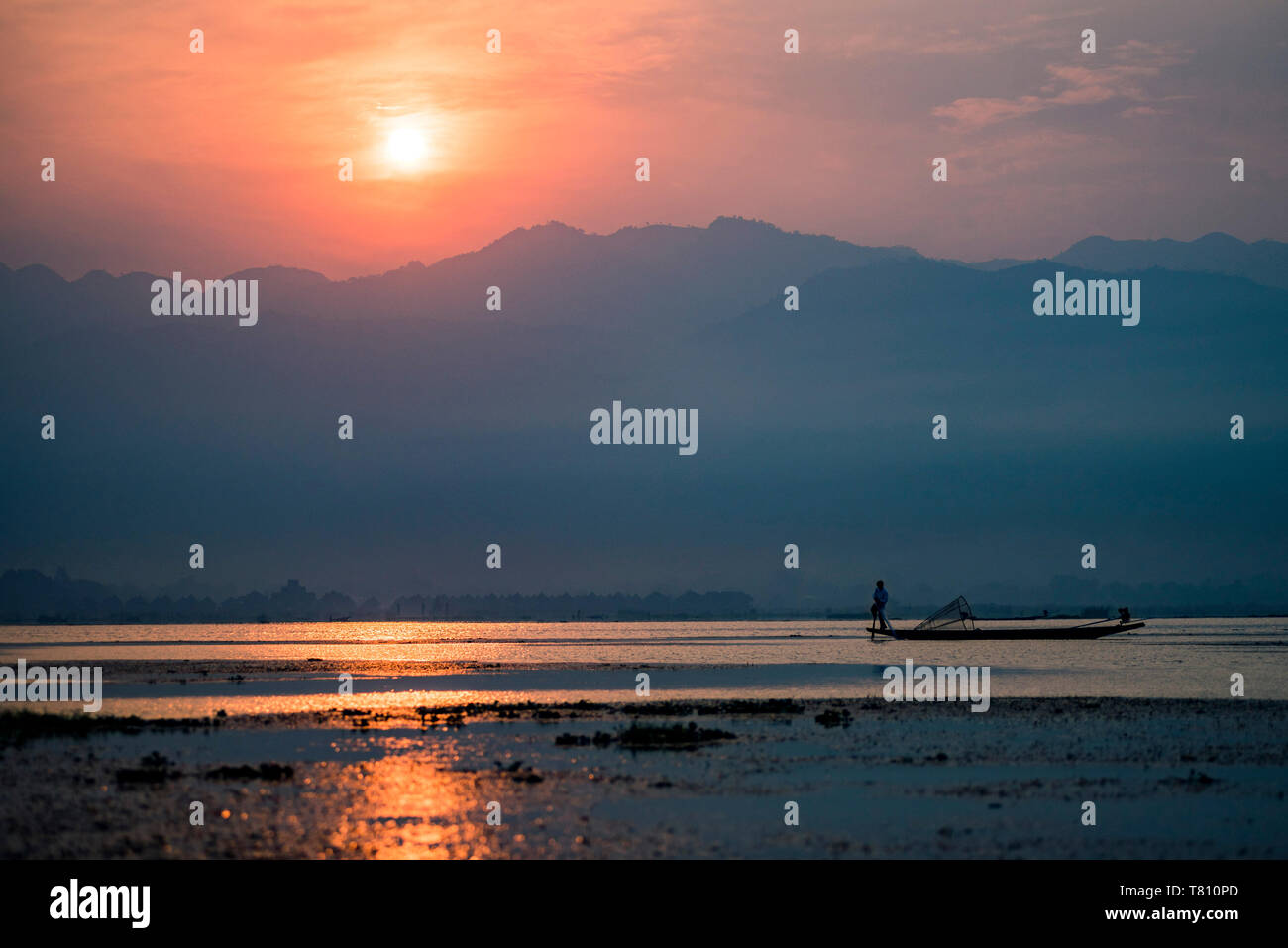 Lago Inle, Stato Shan, Myanmar (Birmania), Asia Foto Stock