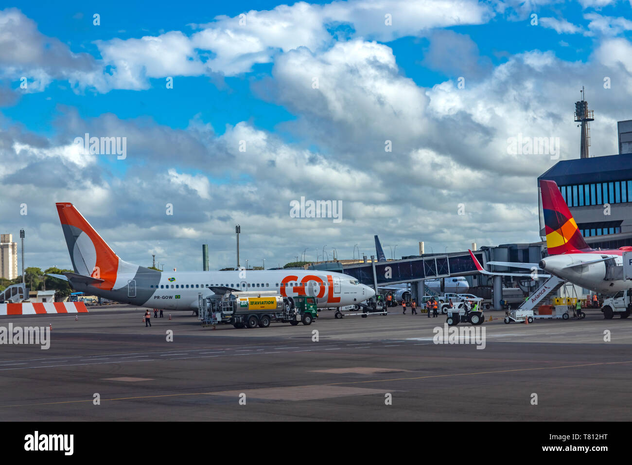 Della città di Porto Alegre, Rio Grande do Sul Stato di Brasile e Sud America. 03/28/2019 Gol compagnia aerea. Piano della compagnia aerea di Gol in Salgado Filho Int Foto Stock