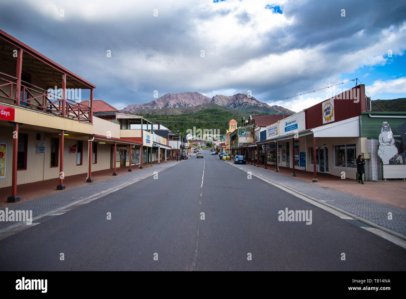 Queenstown Tasmania Foto Stock