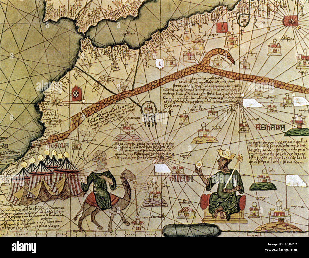 Mansa Musa, Imperatore del Mali Empire Foto Stock