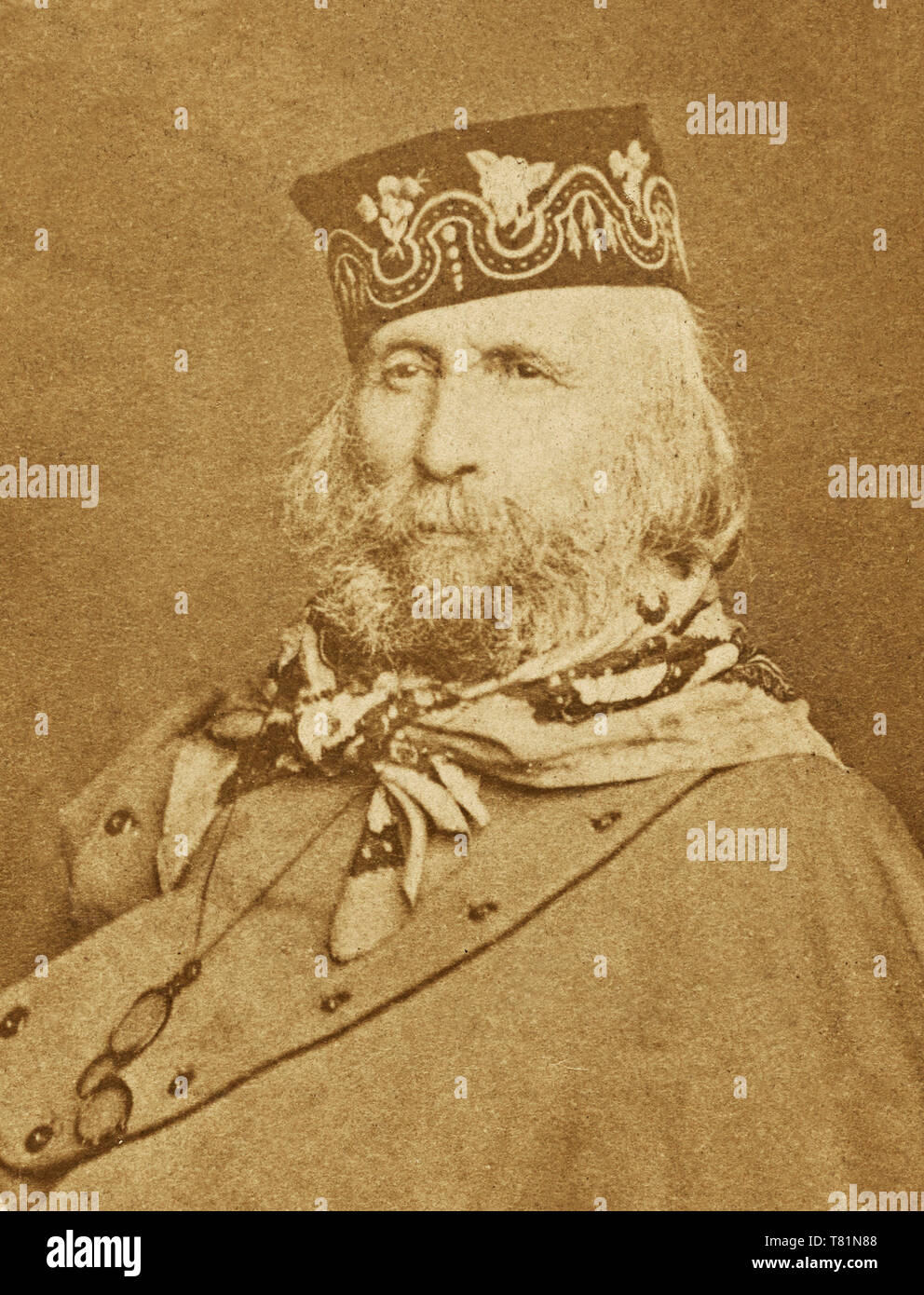 Giuseppe Garibaldi, rivoluzionario Italiano Foto Stock