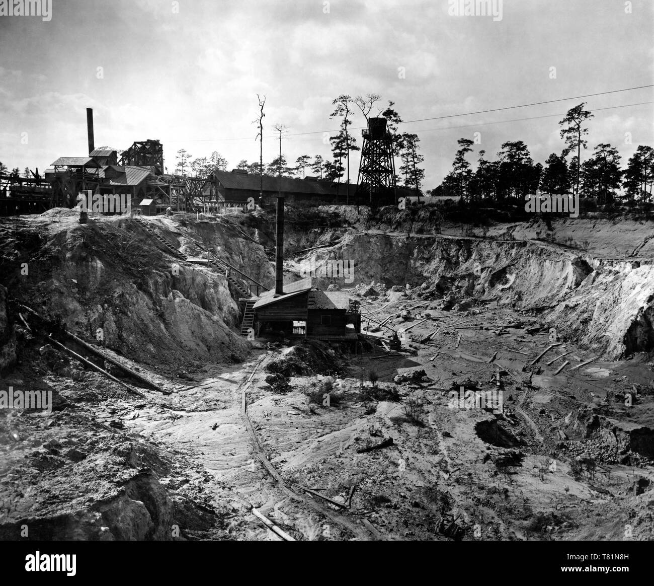 Miniera di ferro, Carolina del Nord Foto Stock