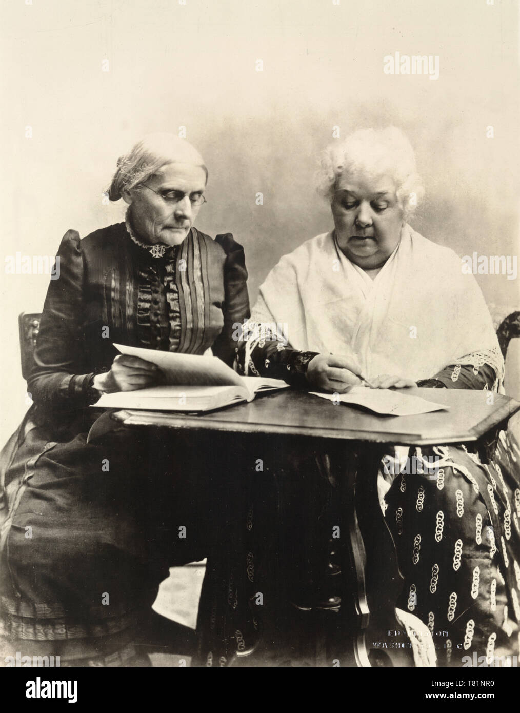 Susan B. Anthony ed Elizabeth Cady Stanton, 1891 Foto Stock