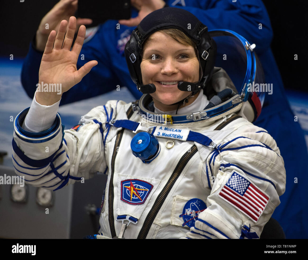 Astronauta Anne McClain, ISS Expedition 58 Foto Stock