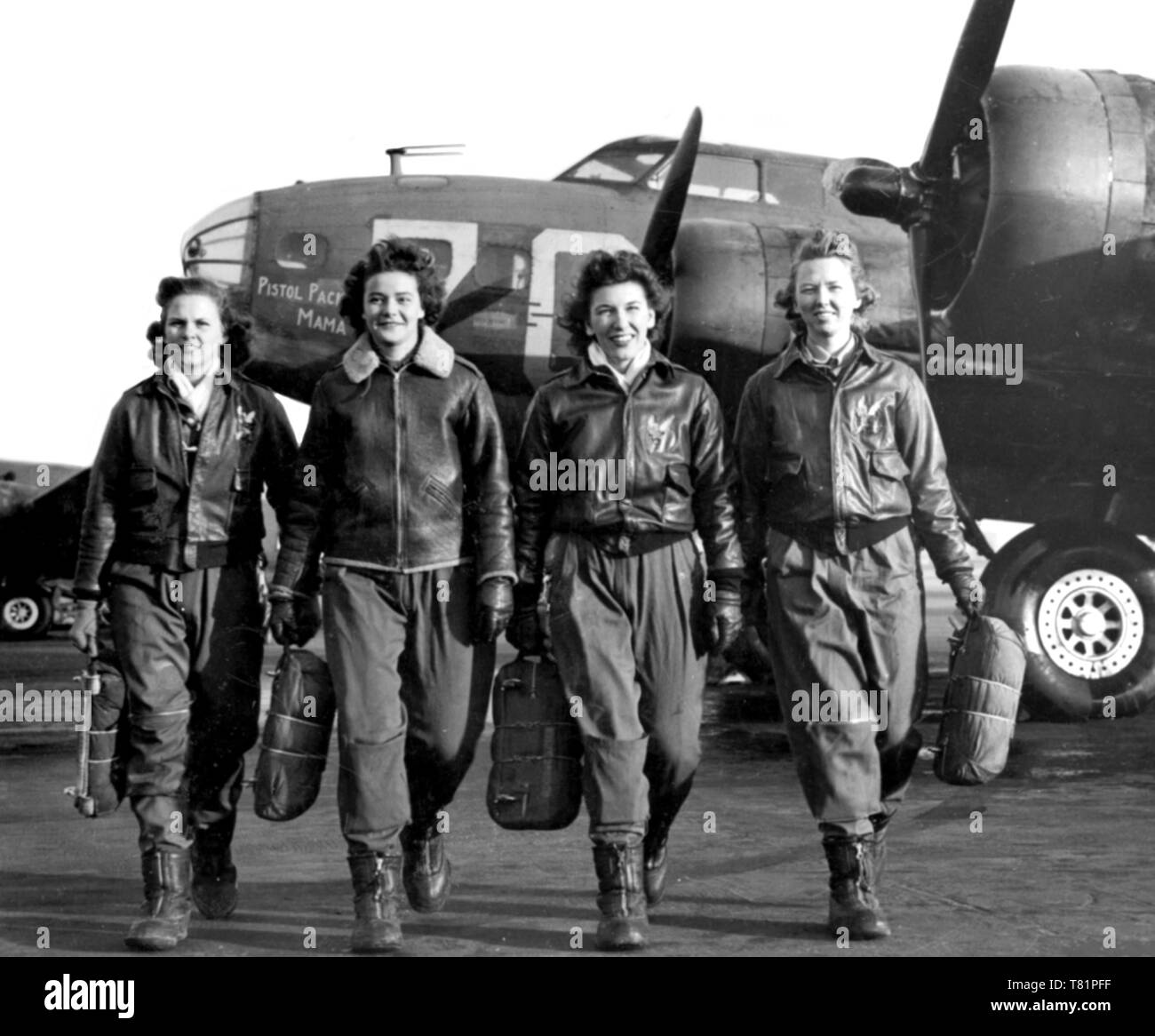 Durante la Seconda guerra mondiale, le donne di servizio militare di piloti Foto Stock