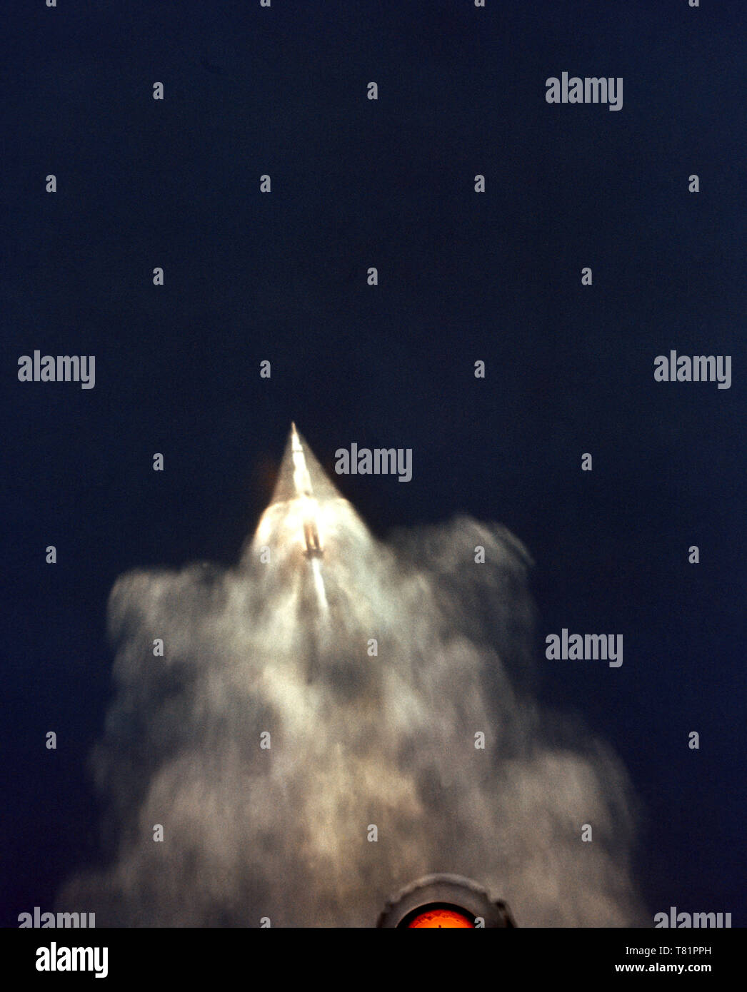 Apollo11 lancio, ALOTS Tracking Fotocamera, 1969 Foto Stock
