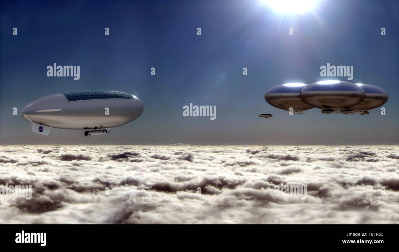 Venere Cloud City, artista concetto Foto Stock