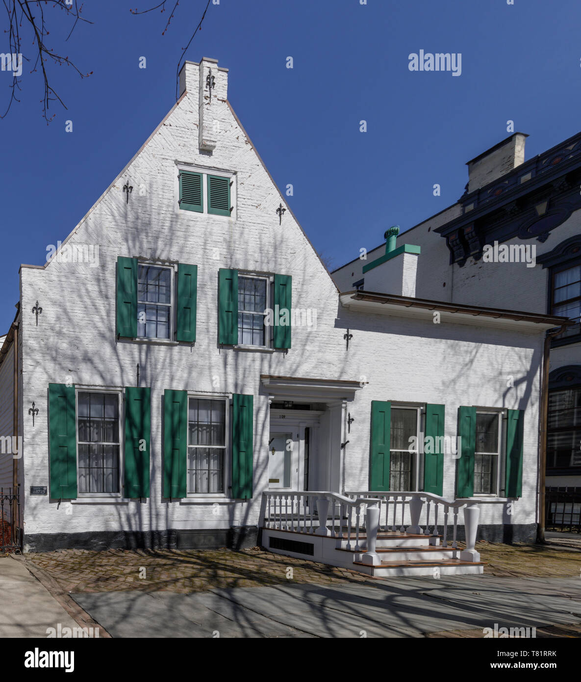 Yates House, pensato per essere più antica residenza nello storico quartiere Stockade, Schenectady, New York. Foto Stock