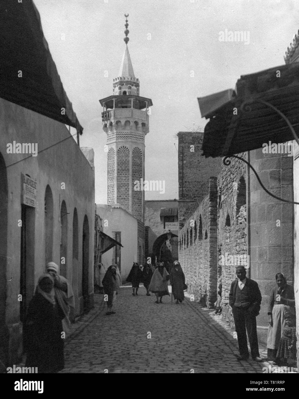 La moschea di Tunisi, secolo XIX Foto Stock