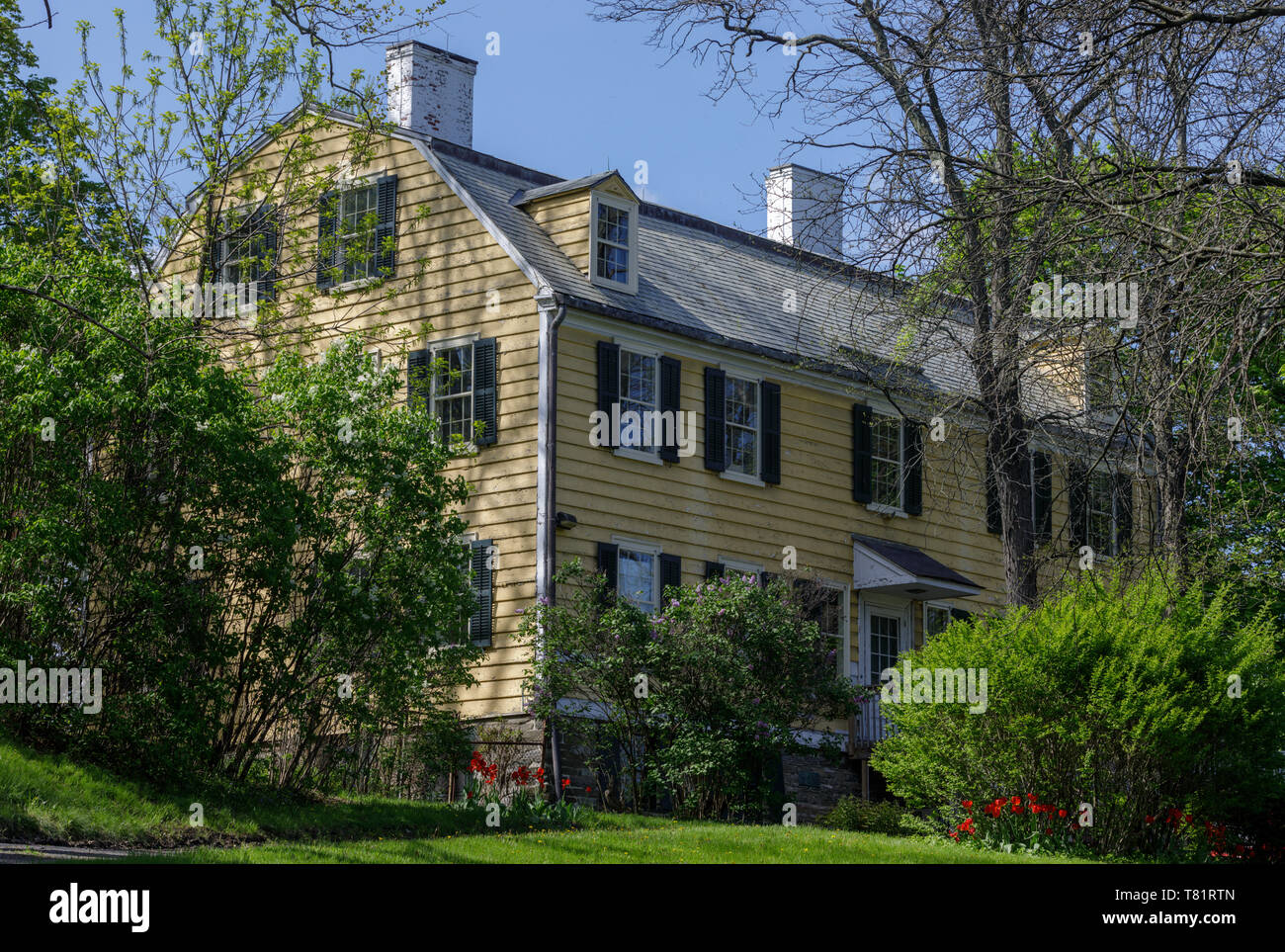 Cherry Hill, Albany, New York, un telaio di legno struttura risalente alla fine del XVIII secolo. Registro Nazionale dei Luoghi Storici. Foto Stock