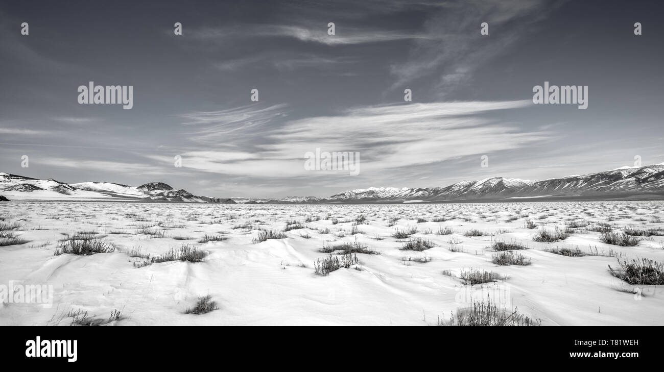 Un freddo Pahsimeroi Valley Foto Stock