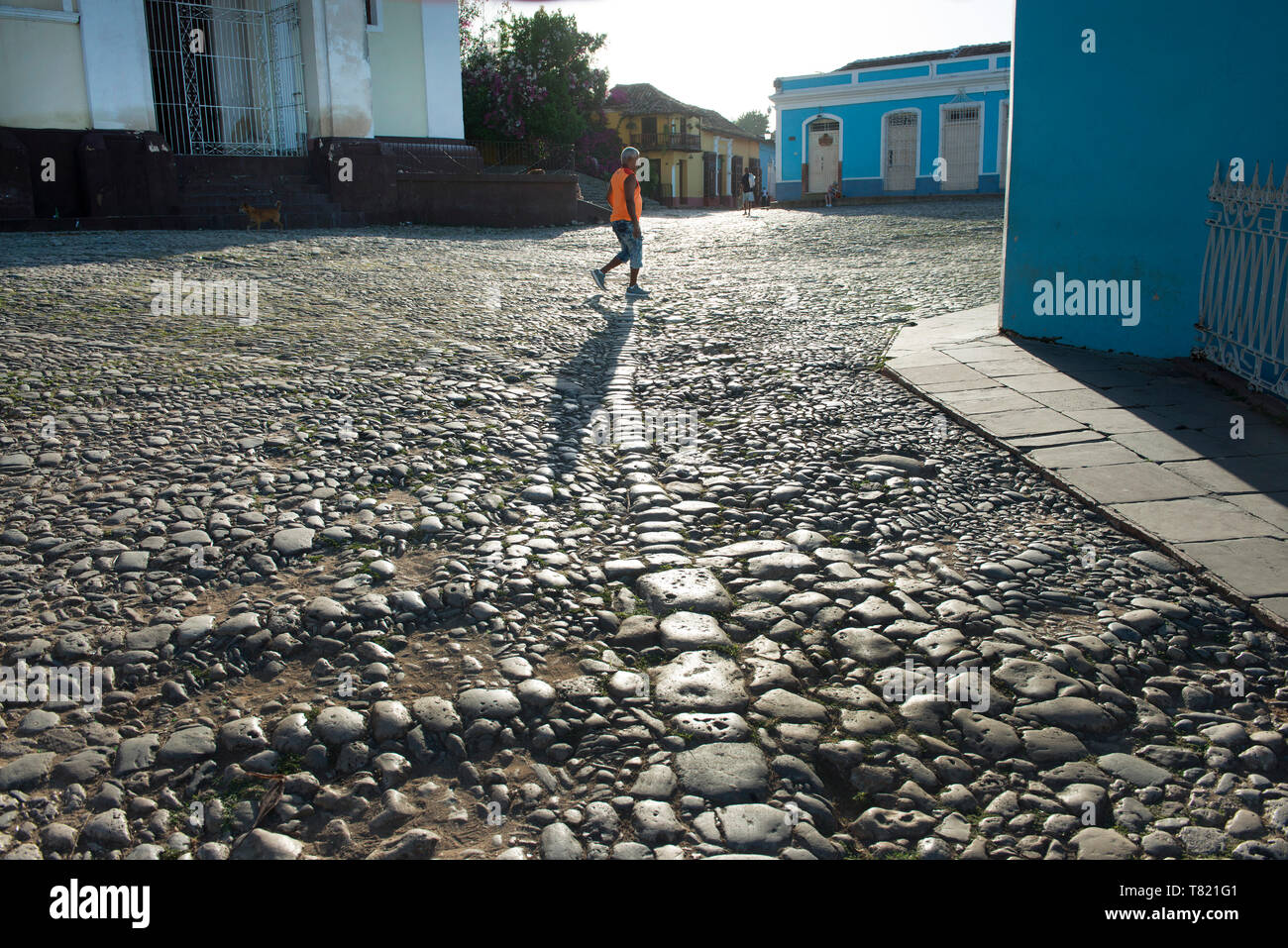 Trinidad, Cuba è la più completa di città coloniale spagnola in america del sud. Le sue strade di ciottoli e il fascino del vecchio mondo è attraente per i turisti Foto Stock