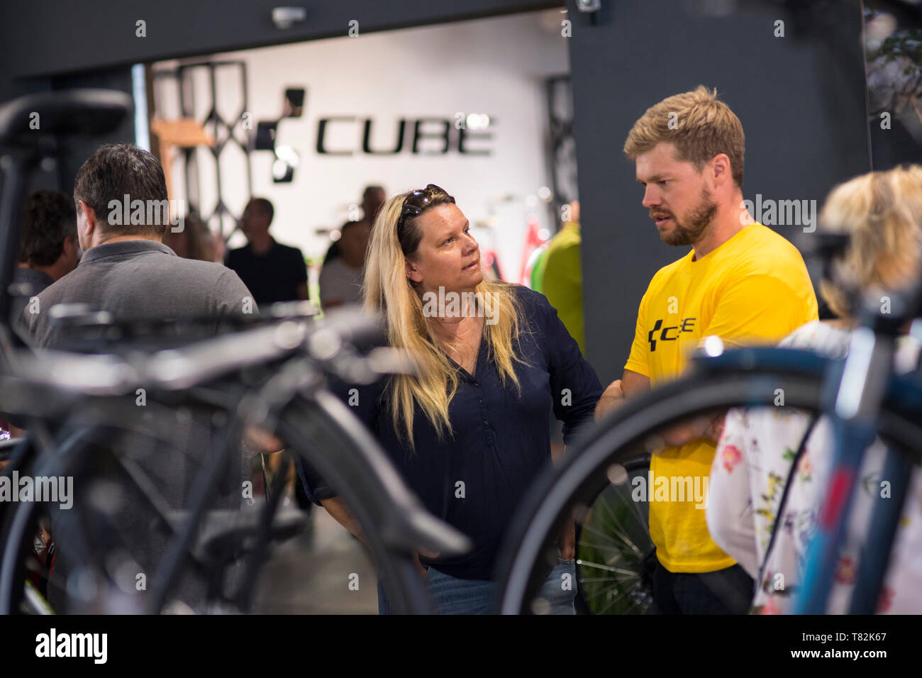 Open day al tedesco biciclette a società di produzione CUBE Foto Stock