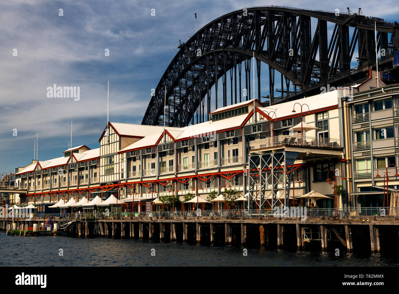 Famoso molo uno nel cuore del porto di Sydney. Foto Stock